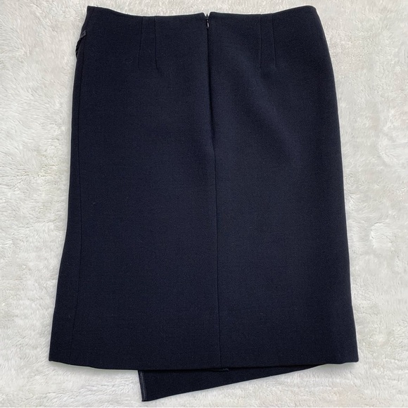 M.M LaFleur Women's Black Length Asymmetrical Skirt Size 4 - Picture 5 of 11